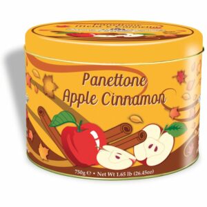 METAL TIN - PANETTONE APPLE & CINNAMON 750g