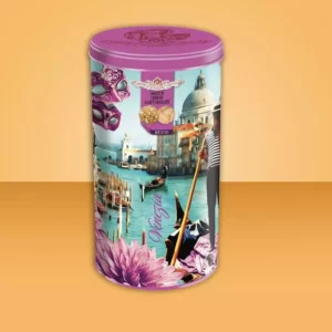 RETRO' TIN ITALIAN BEAUTY 300g - Venice artwork- mixed Amaretti soft&crunchy