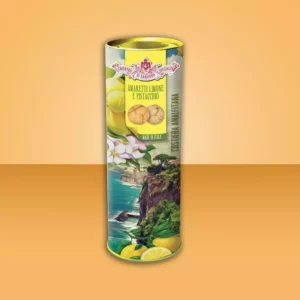 AMARETTI MIXED LEMON AND PISTACHO SOFT  - CYLINDER "ITALIAN BEAUTY" 100g