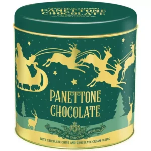 METAL TIN GOLDEN REINDEER - PANETTONE  CHOCOLATE  750g