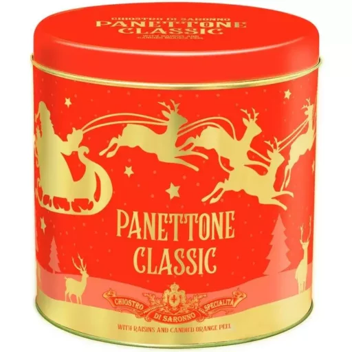 METAL TIN GOLDEN REINDEER - PANETTONE  CLASSICO 1000g