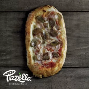 PIZZELLA PROSCIUTTO E FUNGHI