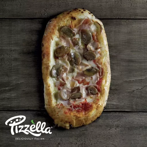 PIZZELLA PROSCIUTTO E FUNGHI
