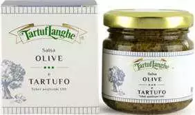 GASTRONOMISCHE SPEZIALITÄTEN - OLIVEN- UND TRÜFFELSAUCE - Mediterranische Sauce mit Trüffel (Tuber aestivum Vitt.)