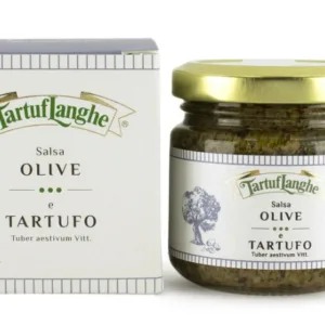 GASTRONOMISCHE SPEZIALITÄTEN - OLIVEN- UND TRÜFFELSAUCE - Mediterranische Sauce mit Trüffel (Tuber aestivum Vitt.)