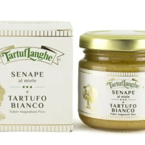 GASTRONOMISCHE SPEZIALITÄTEN - SENF MIT HONIG UND WEISSEM TRÜFFEL (Tuber magnatum Pico)