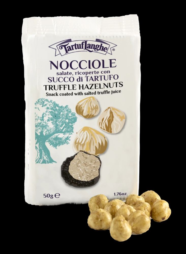 TRÜFFELSNACKS - HASELNÜSSE MIT TRÜFFELSAFT ÜBERZOGEN 50g