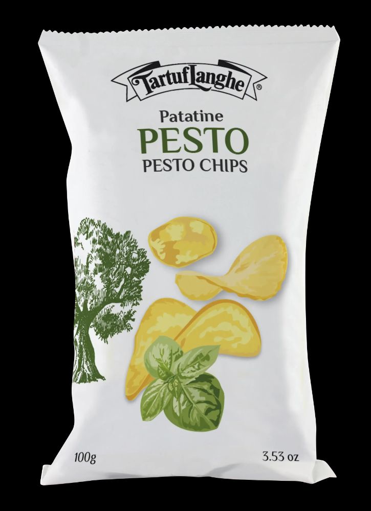 TRÜFFELSNACKS - PESTOCHIPS 100g  (Basilikumpesto)