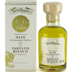 TRÜFFELÖLE  - ORO IN CUCINA: NATIVES OLIVENÖL EXTRA MIT WEISSEM TRÜFFEL in Scheiben (Tuber magnatum Pico)