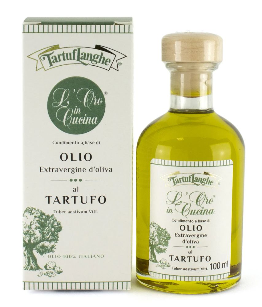 TRÜFFELÖLE  - ORO IN CUCINA: NATIVES OLIVENÖL EXTRA MIT SOMMERTRÜFFEL in Scheiben (Tuber aestivum Vitt.) 100ml