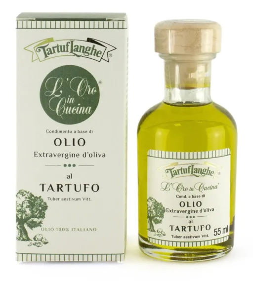 TRÜFFELÖLE  - ORO IN CUCINA: NATIVES OLIVENÖL EXTRA MIT SOMMERTRÜFFEL in Scheiben (Tuber aestivum Vitt.) 55ml